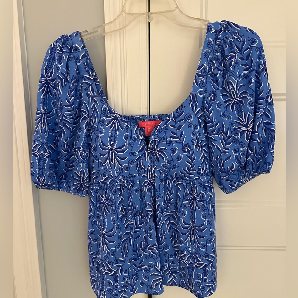 Lilly Pulitzer Floriana Knit Top Size XS